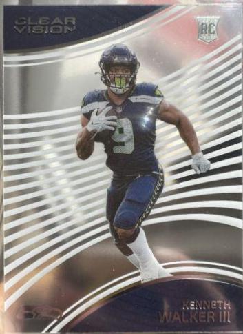 2022 Panini Chronicles Clear Vision Rookies Kenneth Walker III #CVR-4 card