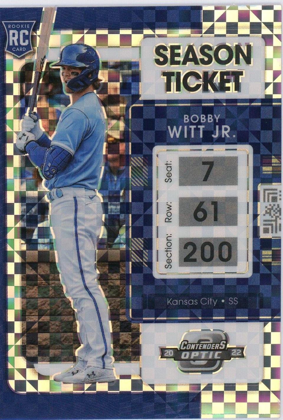 2022 Panini Chronicles Contenders Optic Bobby Witt Jr. [Building Blocks] #19 card