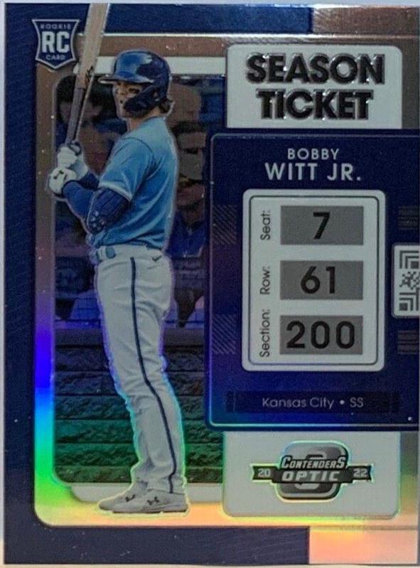 2022 Panini Chronicles Contenders Optic Bobby Witt Jr. [Holo] #19 card