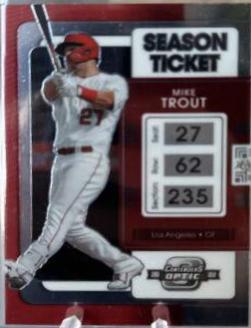 2022 Panini Chronicles Contenders Optic Mike Trout #5 card