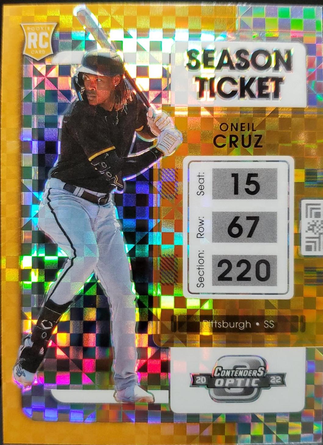 2022 Panini Chronicles Contenders Optic Oneil Cruz [Building Blocks] #3 card