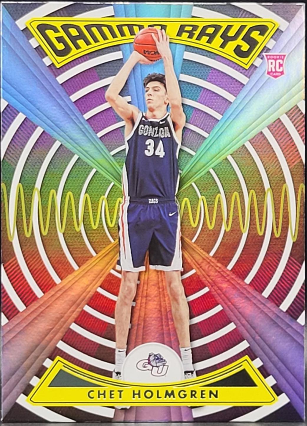 2022 Panini Chronicles Draft Picks Gamma Rays Chet Holmgren #ZG-CHE card