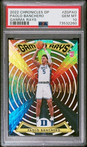 2022 Panini Chronicles Draft Picks Gamma Rays Paolo Banchero #ZG-PAO card