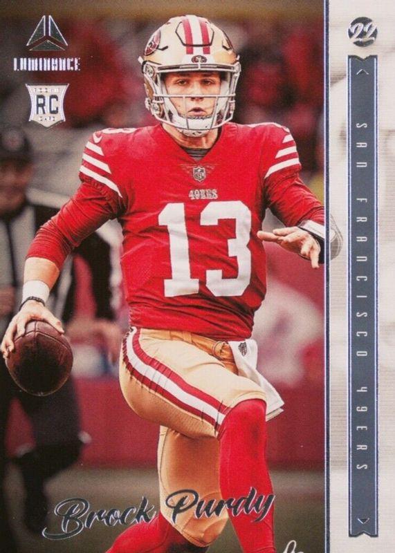 2022 Panini Chronicles Luminance Brock Purdy #213 card