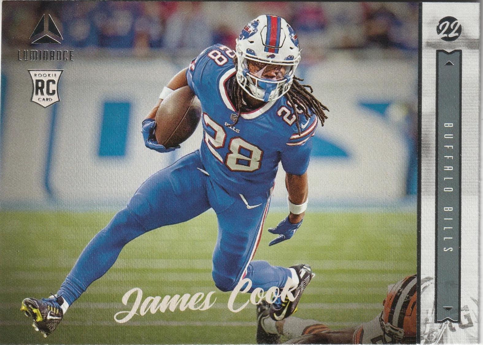 2022 Panini Chronicles Luminance James Cook #221 card
