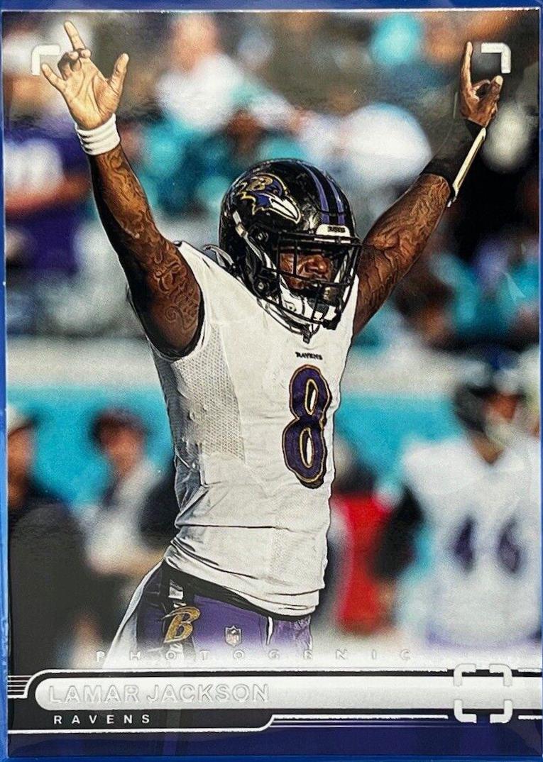 2022 Panini Chronicles Photogenic Lamar Jackson #PH-3 card