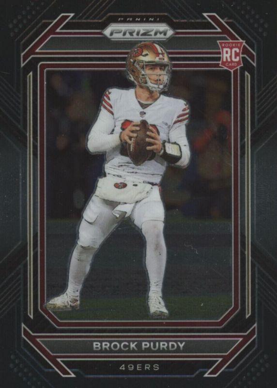 2022 Panini Chronicles Prizm Black Brock Purdy #PB-8 card