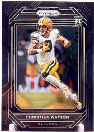 2022 Panini Chronicles Prizm Black Christian Watson #PB-18 card