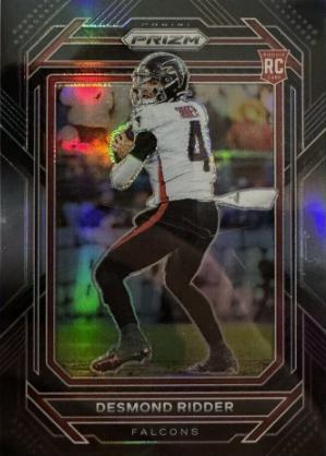 2022 Panini Chronicles Prizm Black Desmond Ridder [Silver] #PB-9 card