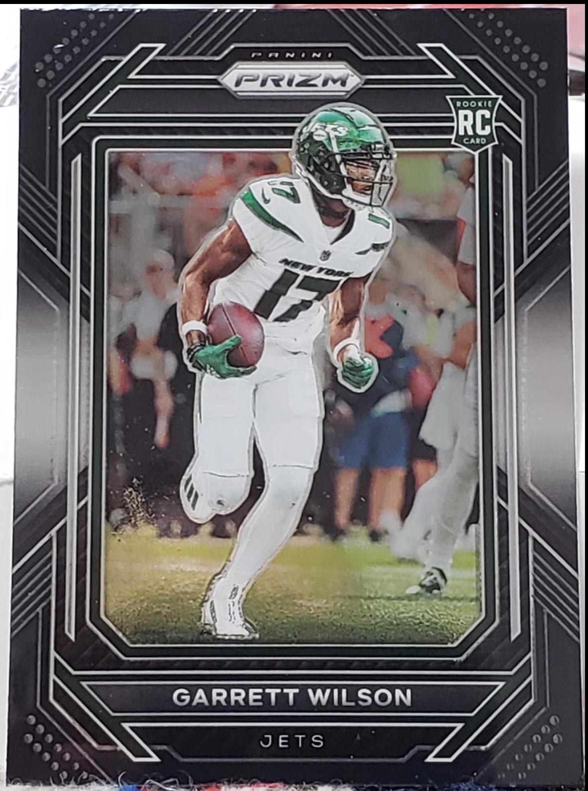 2022 Panini Chronicles Prizm Black Garrett Wilson #PB-12 card