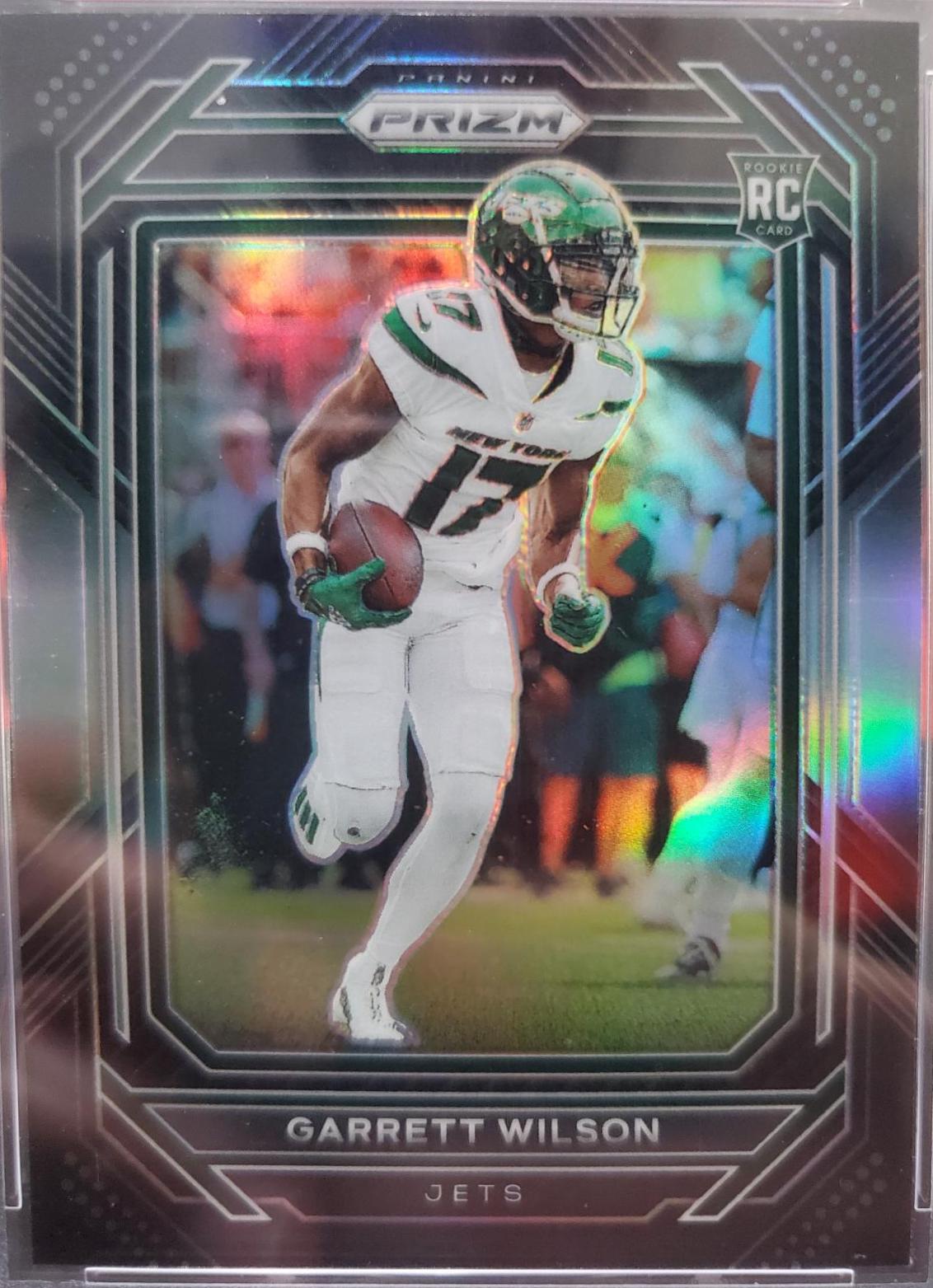 2022 Panini Chronicles Prizm Black Garrett Wilson [Silver] #PB-12 card