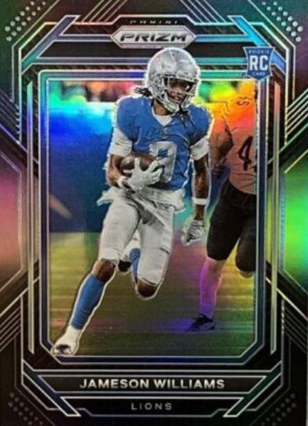 2022 Panini Chronicles Prizm Black Jameson Williams [Silver] #PB-13 card