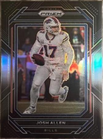 2022 Panini Chronicles Prizm Black Josh Allen [Silver] #PB-4 card