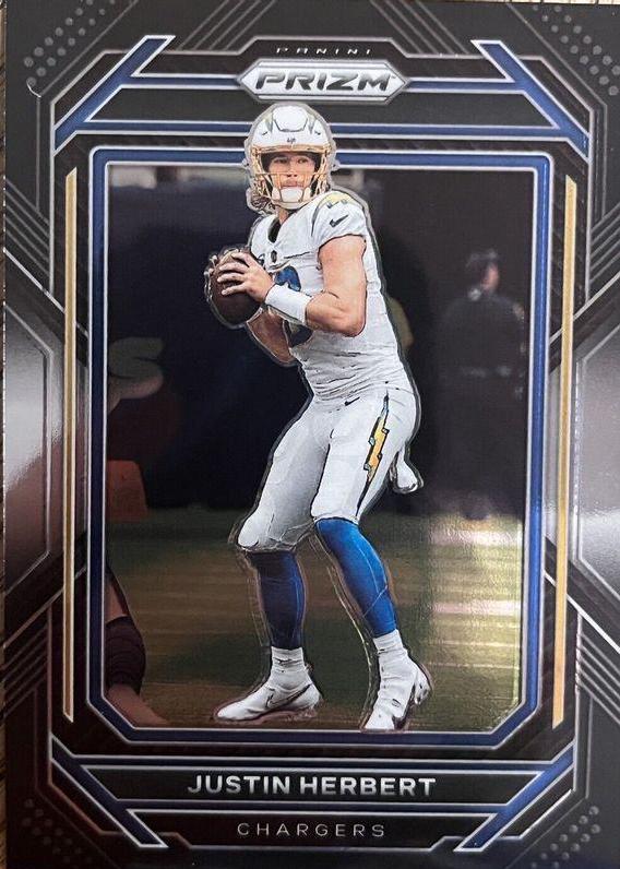 2022 Panini Chronicles Prizm Black Justin Herbert #PB-5 card