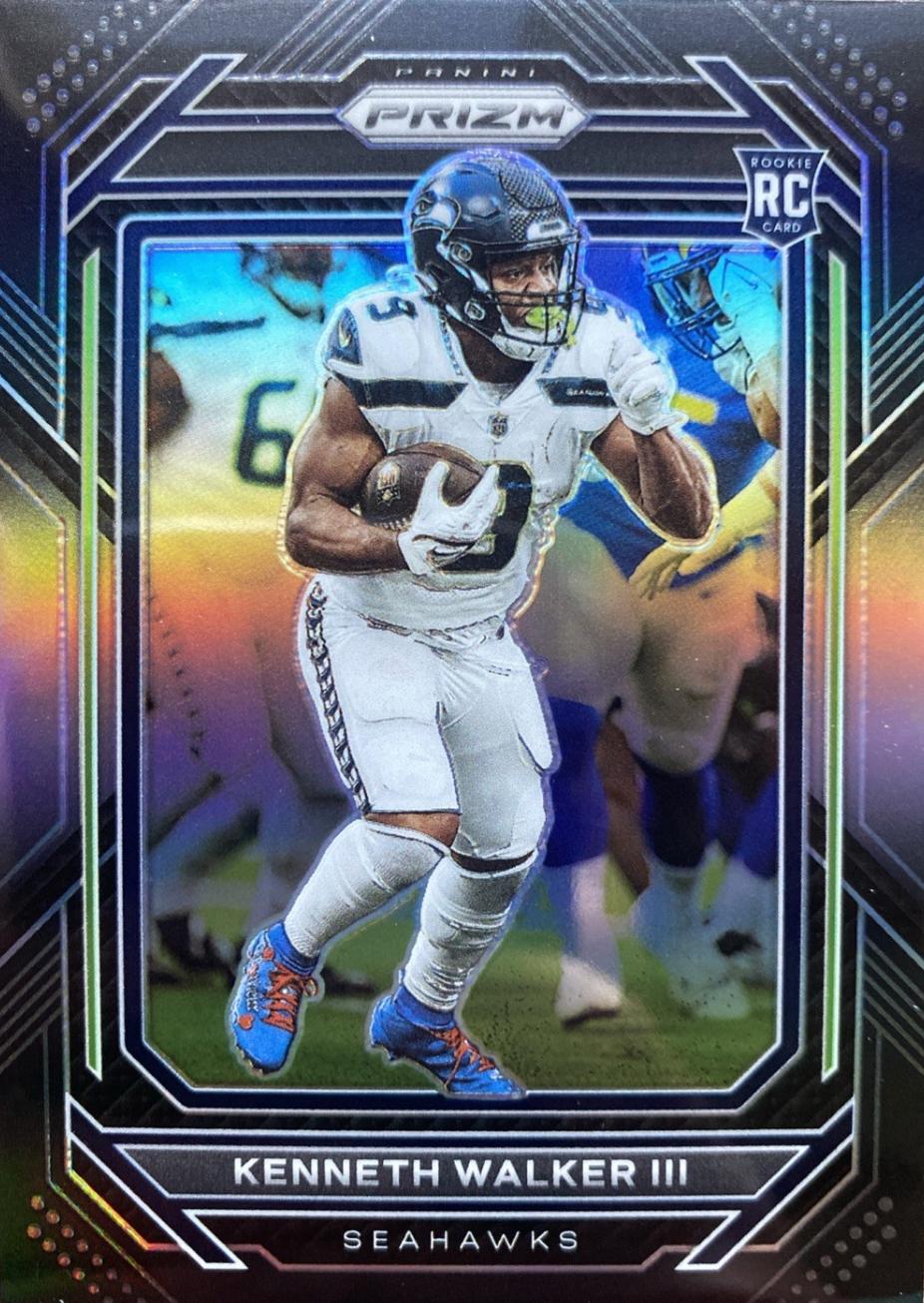 2022 Panini Chronicles Prizm Black Kenneth Walker III #PB-19 card