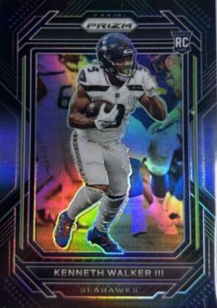2022 Panini Chronicles Prizm Black Kenneth Walker III [Silver] #PB-19 card