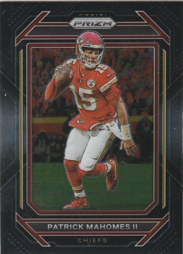 2022 Panini Chronicles Prizm Black Patrick Mahomes II #PB-3 card