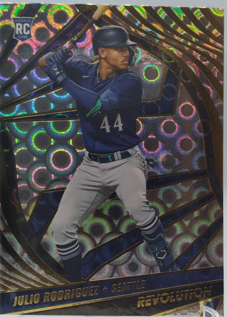 2022 Panini Chronicles Revolution Julio Rodriguez [Groove] #33 card