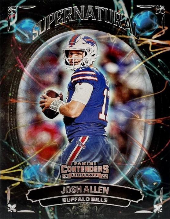 2022 Panini Contenders Supernatural Josh Allen #SN-JAL card