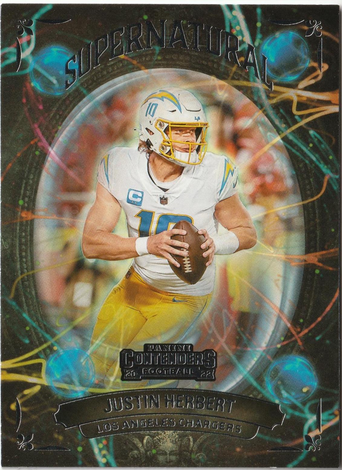 2022 Panini Contenders Supernatural Justin Herbert #SN-JHE card