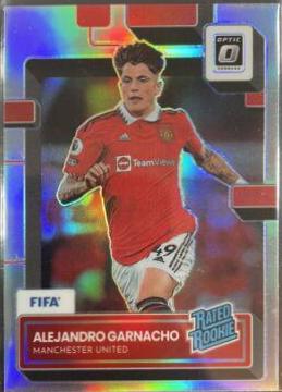 2022 Panini Donruss Alejandro Garnacho [Optic Holo] #199 card