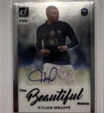 2022 Panini Donruss Beautiful Game Autographs Kylian Mbappe #BA-KM card