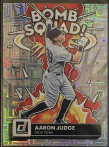 2022 Panini Donruss Bomb Squad Aaron Judge [Vector] #BS-6 card