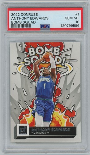 2022 Panini Donruss Bomb Squad Anthony Edwards #1 card