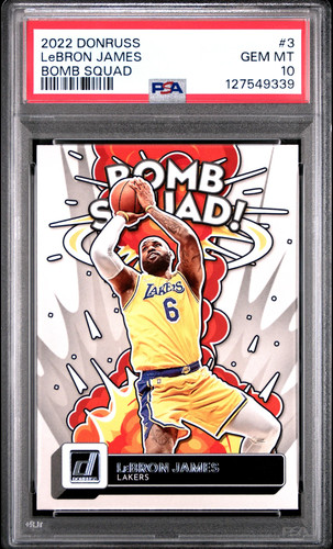 2022 Panini Donruss Bomb Squad LeBron James #3 card