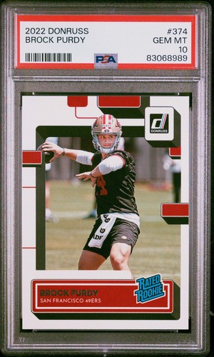 2022 Panini Donruss Brock Purdy #374 card