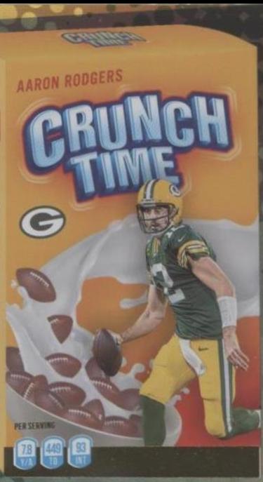 2022 Panini Donruss Crunch Time Aaron Rodgers #CT-9 card