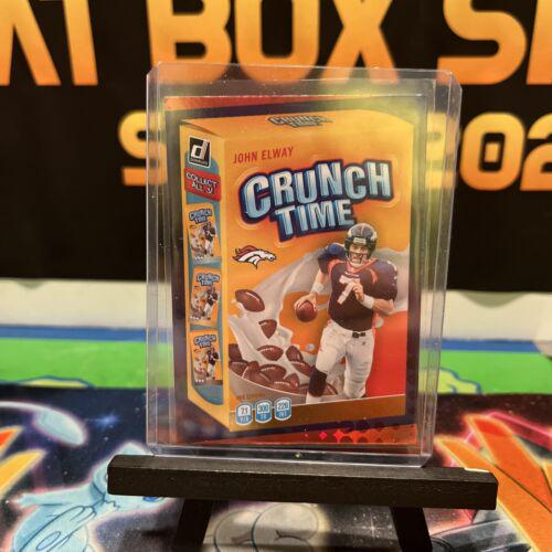 2022 Panini Donruss Crunch Time John Elway #CT-12 card