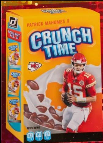 2022 Panini Donruss Crunch Time Patrick Mahomes II #CT-2 card