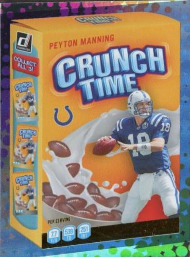 2022 Panini Donruss Crunch Time Peyton Manning #CT-8 card