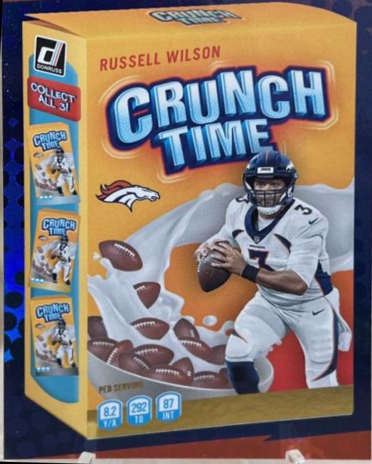 2022 Panini Donruss Crunch Time Russell Wilson #CT-10 card