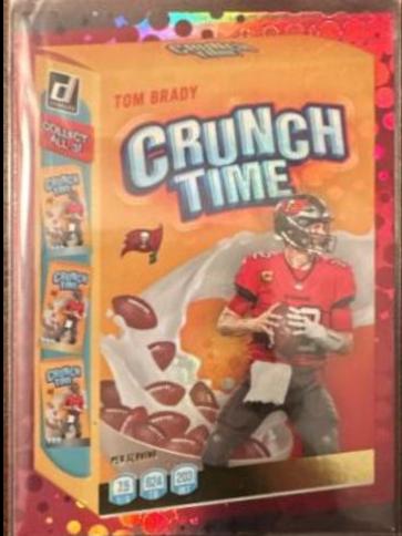 2022 Panini Donruss Crunch Time Tom Brady #CT-1 card