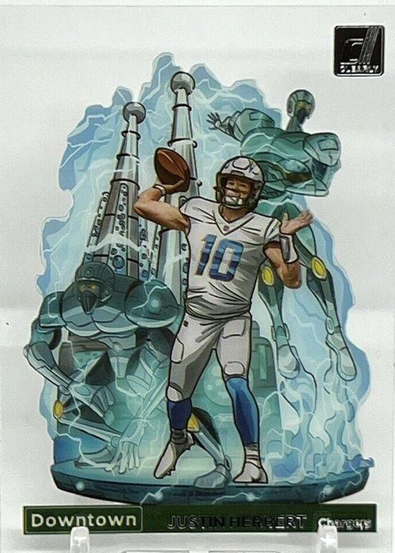 2022 Panini Donruss Downtown Justin Herbert #DT-JH card
