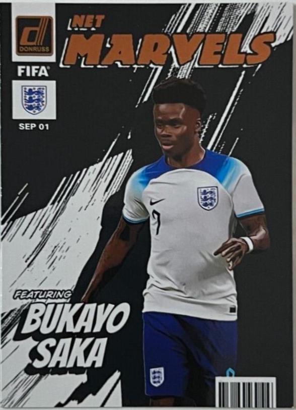 2022 Panini Donruss Net Marvels Bukayo Saka #6 card