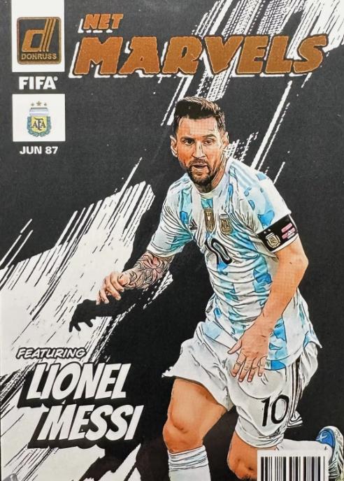 2022 Panini Donruss Net Marvels Lionel Messi #2 card