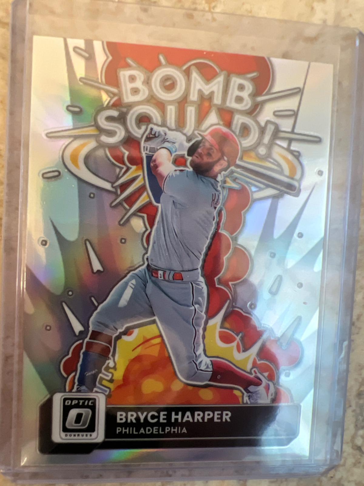 2022 Panini Donruss Optic Bomb Squad Bryce Harper [Holo] #BS-9 card