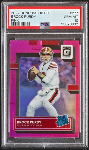 2022 Panini Donruss Optic Brock Purdy [Pink] #277 card