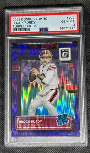 2022 Panini Donruss Optic Brock Purdy [Purple Shock] #277 card