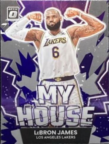 2022 Panini Donruss Optic My House LeBron James [Purple] #4 card