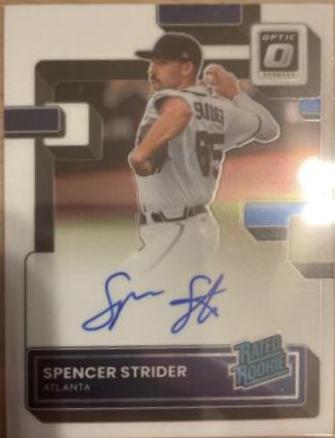 2022 Panini Donruss Optic Rated Rookie Signatures Spencer Strider #RRS-SS card