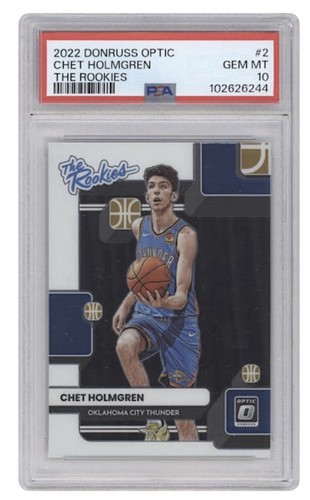 2022 Panini Donruss Optic The Rookies Chet Holmgren #2 card