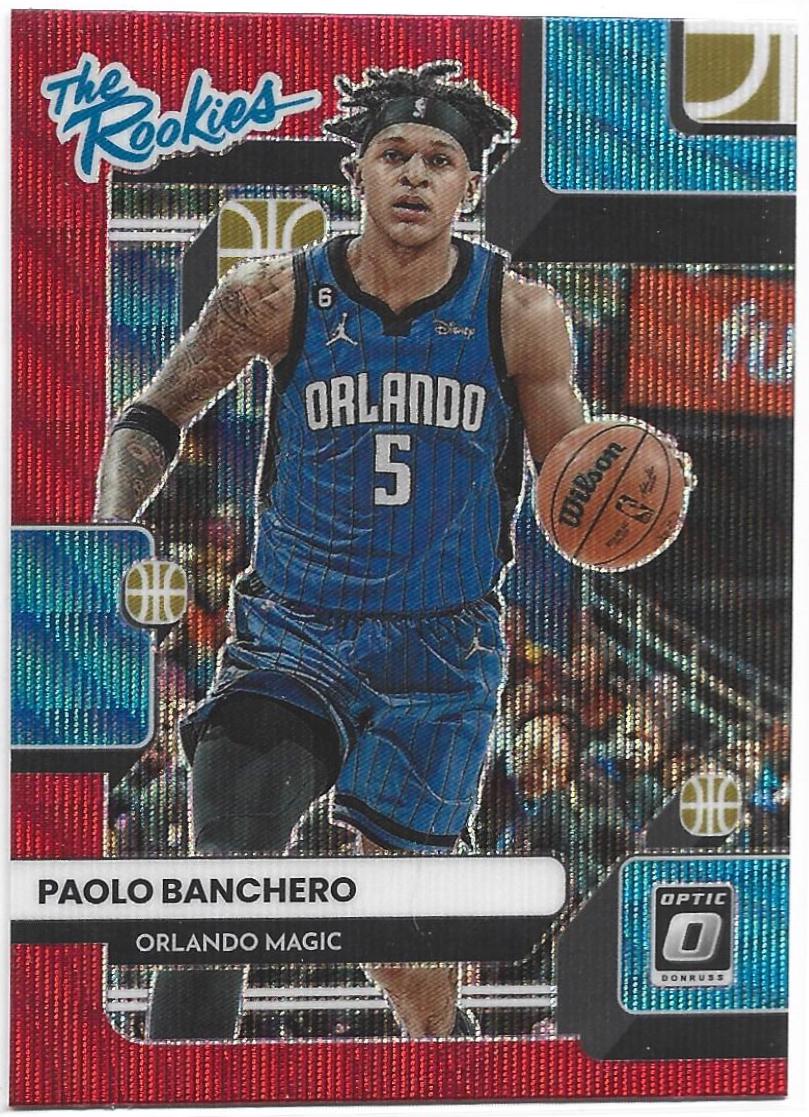 2022 Panini Donruss Optic The Rookies Paolo Banchero [Red Wave] #1 card