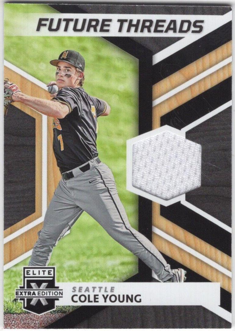 2022 Panini Elite Extra Edition Future Threads Cole Young #FT-CY card