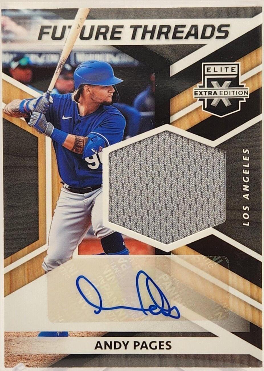2022 Panini Elite Extra Edition Future Threads Signatures Andy Pages #FTS-AP card