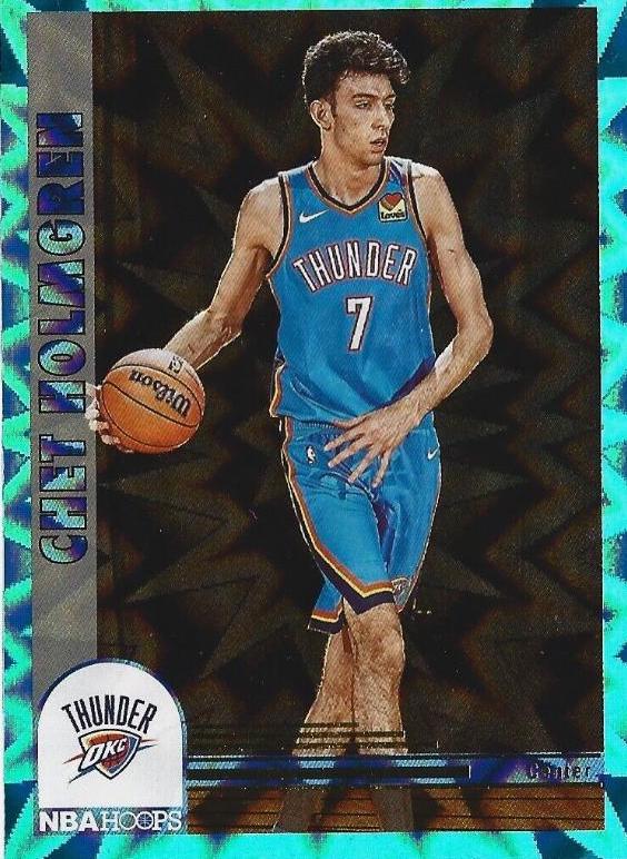2022 Panini Hoops Chet Holmgren [Teal Explosion] #282 card