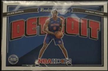 2022 Panini Hoops Rookie Greetings Jalen Duren #13 card